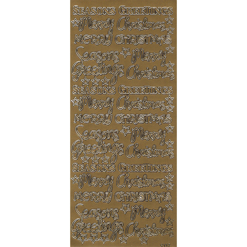 PeelCraft Stickers - Christmas Wording - Mixed Words and Greetings PC4117