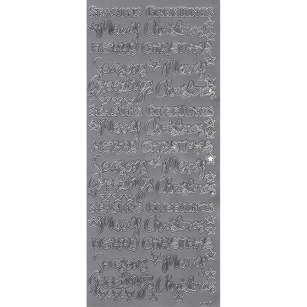 PeelCraft Stickers - Christmas Wording - Mixed Words and Greetings PC4117