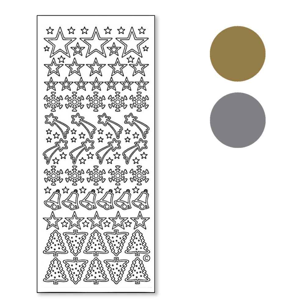 PeelCraft Stickers - Christmas Icons Mixed PC853