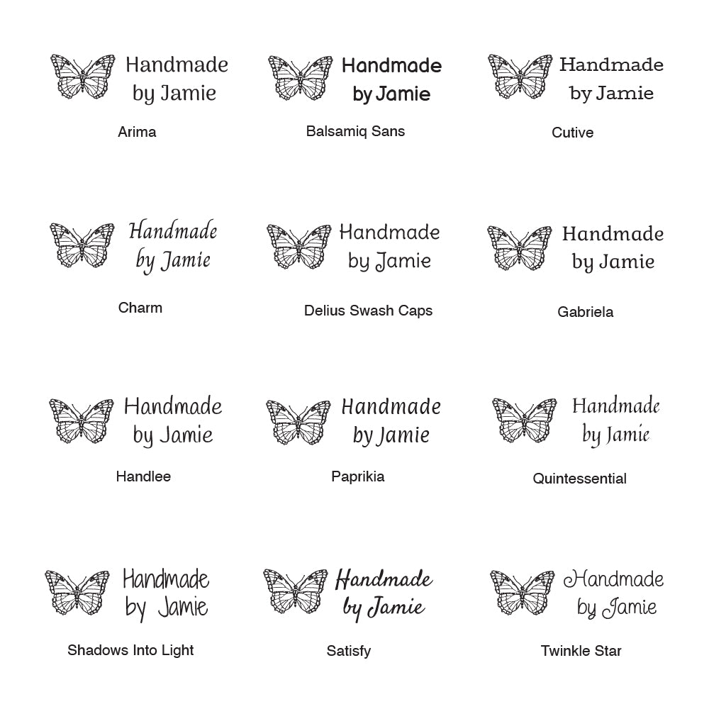 2698 B Koru Heart - Personalised Rubber Stamp