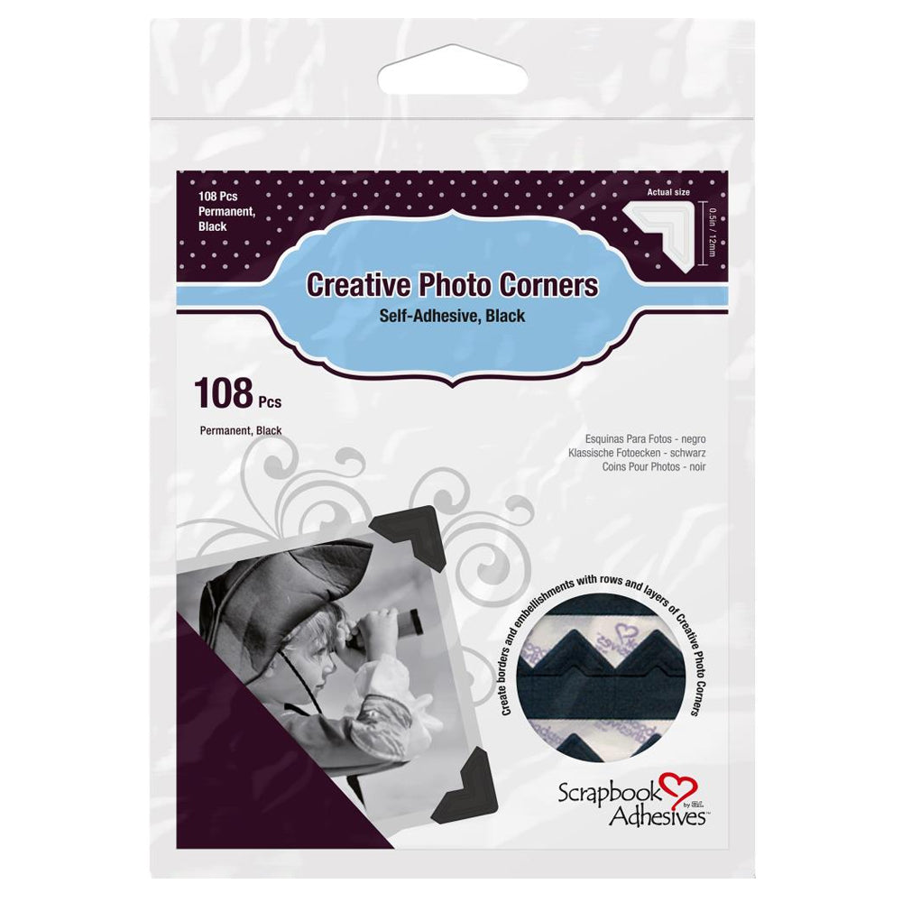 3L Photo Corners - Black