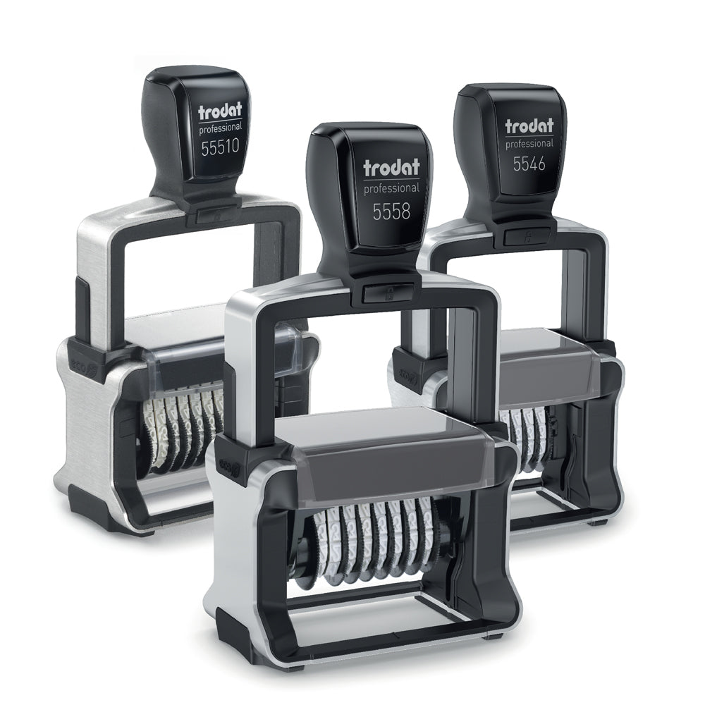 Trodat 5546 Self Inking Number Stamp - 4mm 6 Numbers
