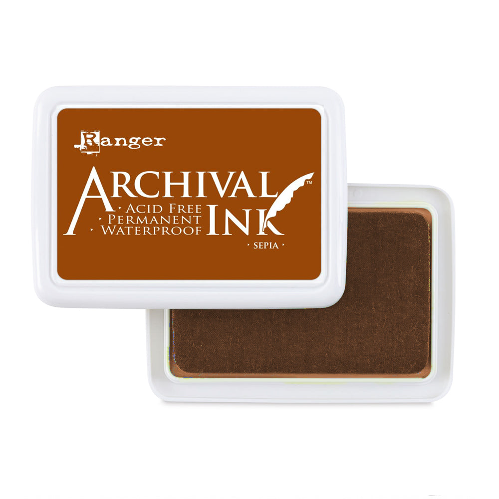Ranger Archival Dye Ink Pad - Sepia