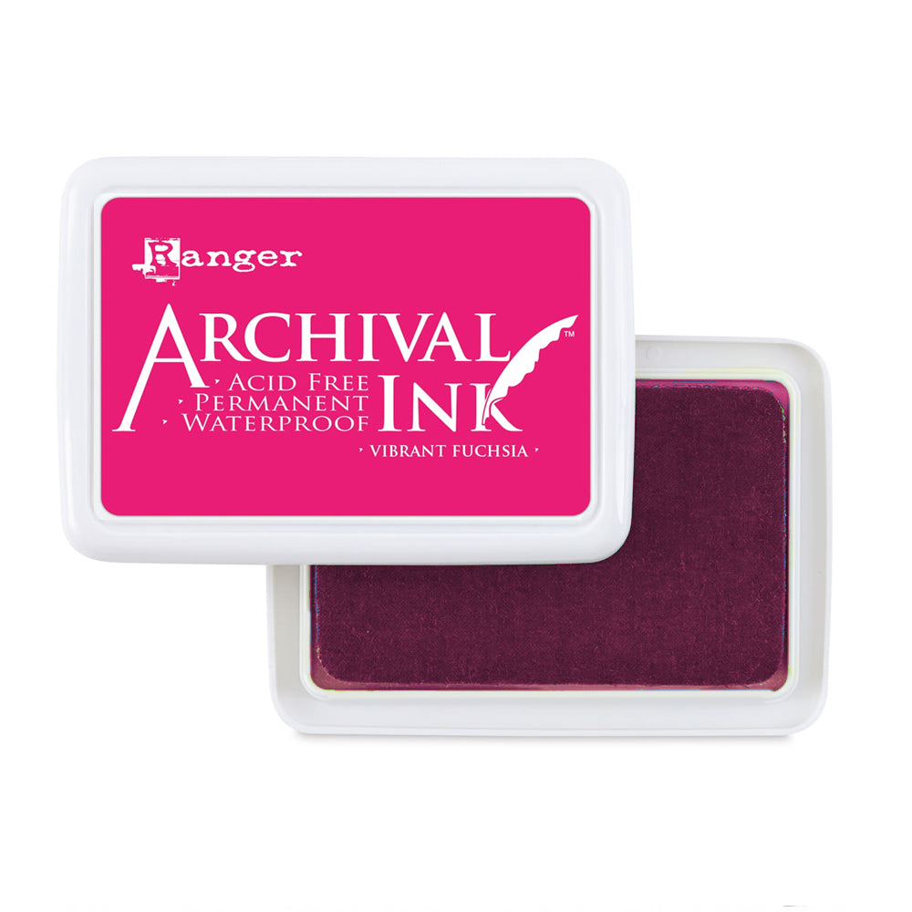 Ranger Archival Dye Ink Pad - Vibrant Fuchsia