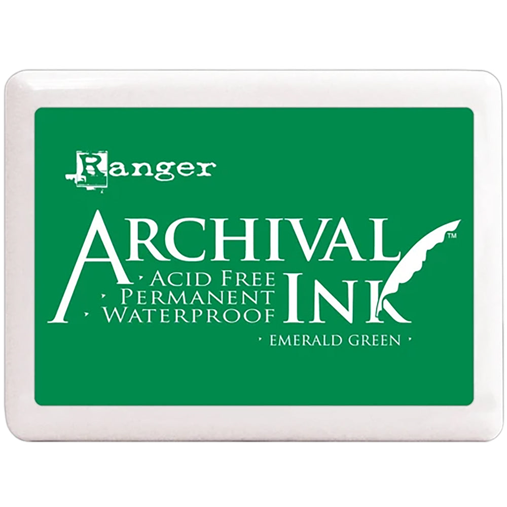 Ranger Archival Jumbo Dye Ink Pad - Emerald Green