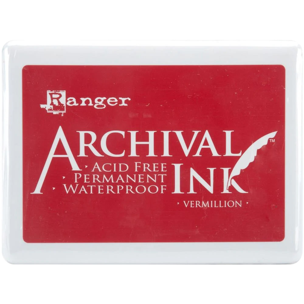 Ranger Archival Jumbo Dye Ink Pad - Vermillion