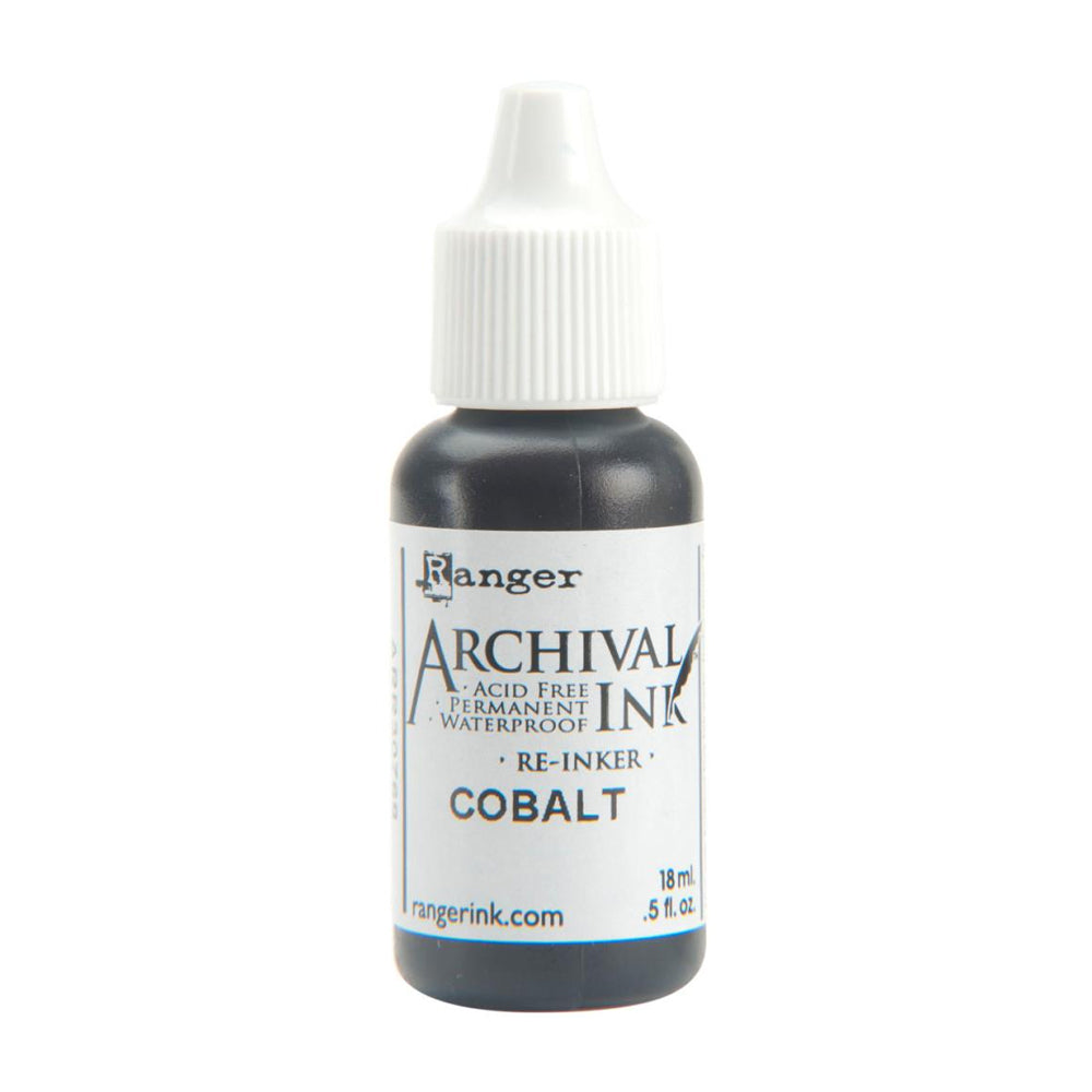 Archival Dye Reinker Bottle - Cobalt