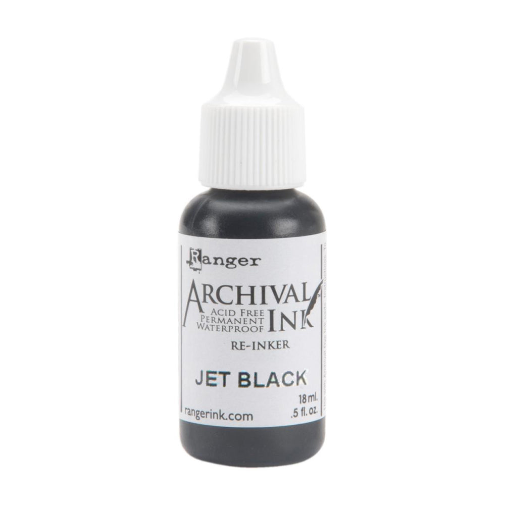 Archival Dye Reinker Bottle - Jet Black
