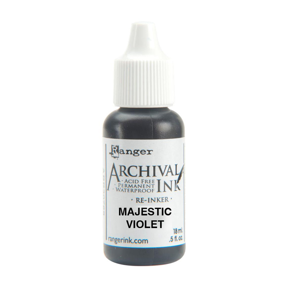 Archival Dye Reinker Bottle - Majestic Violet
