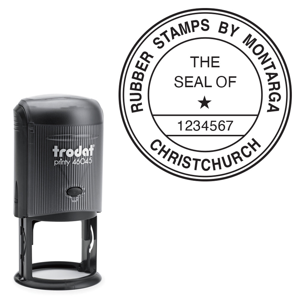 The Seal of - Self Inking Stamp - Long Title + Number - 4645