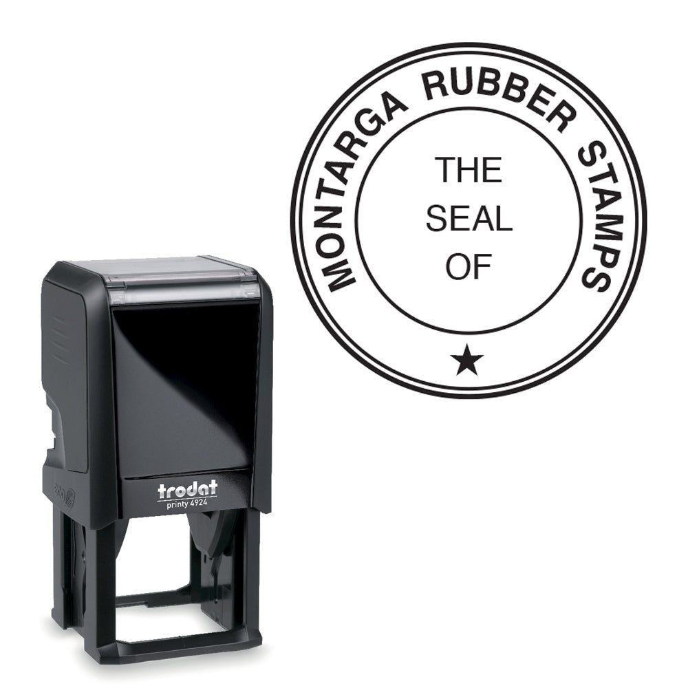 The Seal of Self Inking Rubber Stamp Montarga Rubber Stamps by