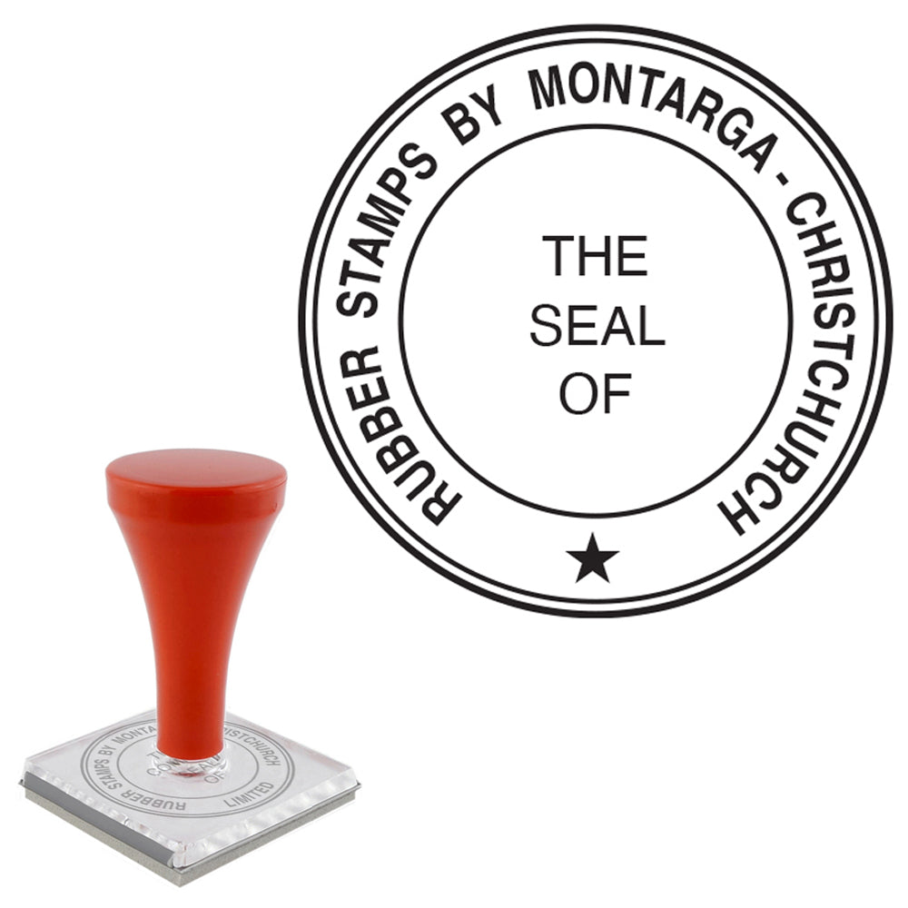 The Seal of - Handle Stamp - Long Title - L15