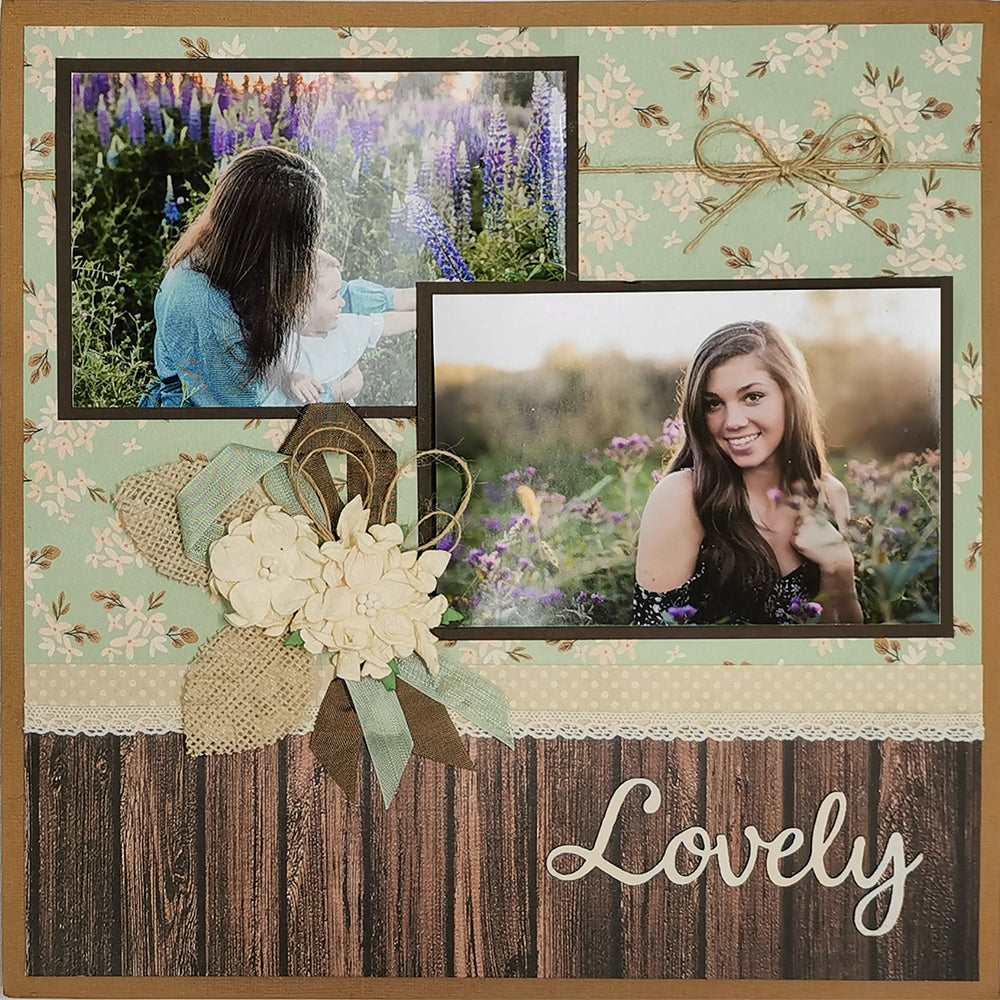 Scrapbook Layout Kit - Lovely