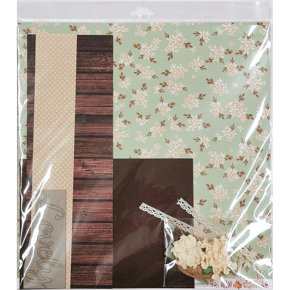 Scrapbook Layout Kit - Lovely