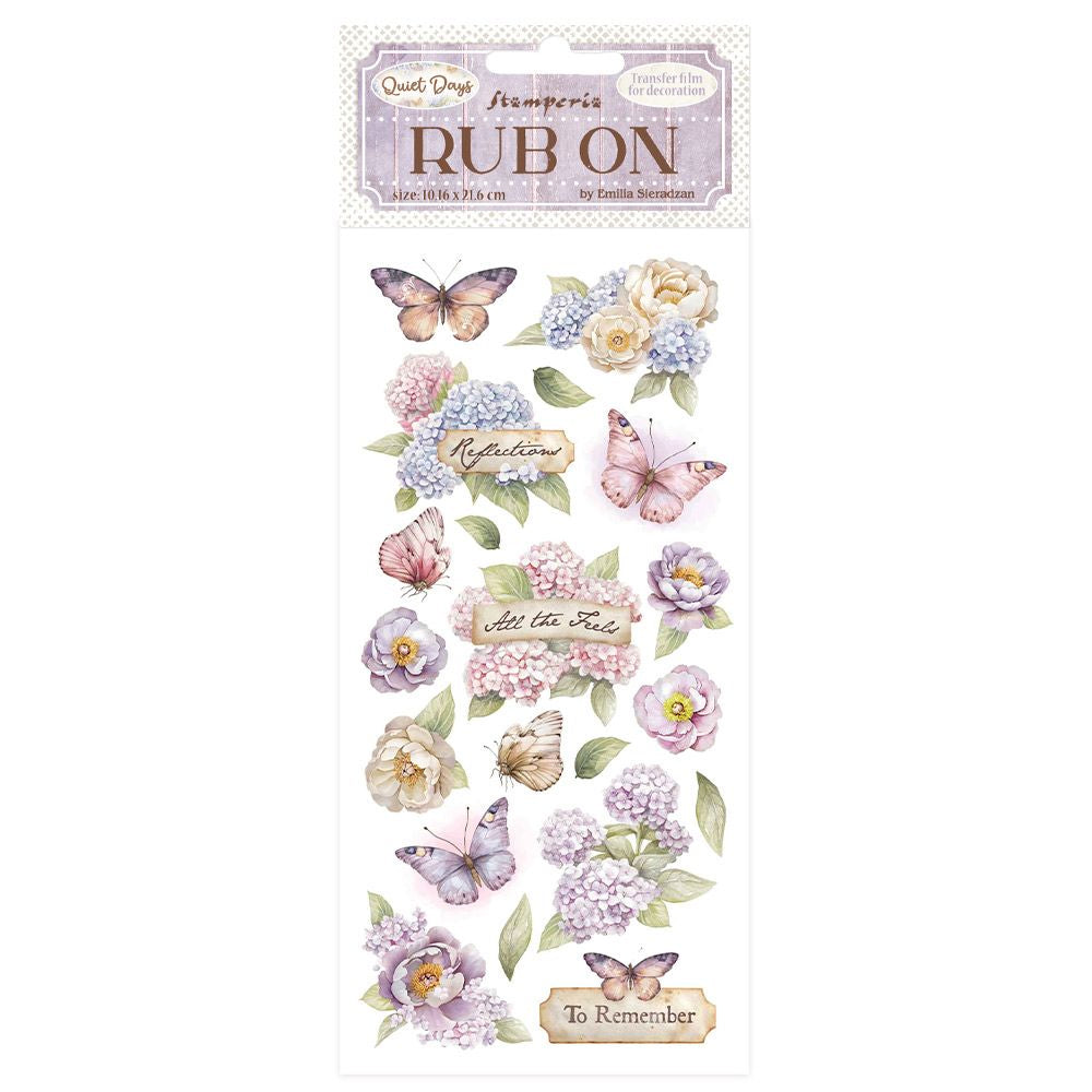 Stamperia Rub On Transfers - Quiet Days