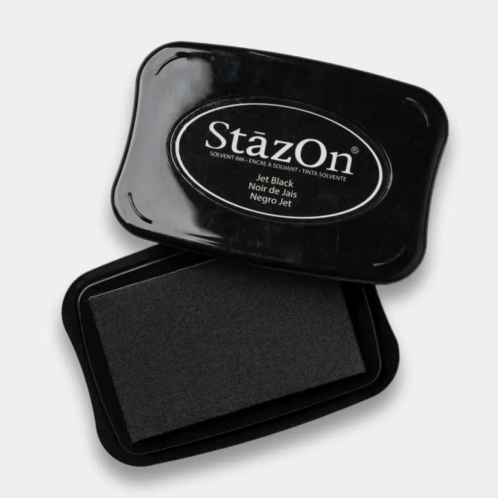 Tsuineko StazOn Solvent Ink Pad - Jet Black