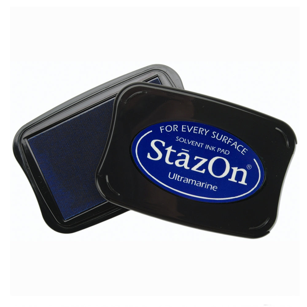 Tsukineko StazOn Solvent Ink Pad - Ultramarine Bue
