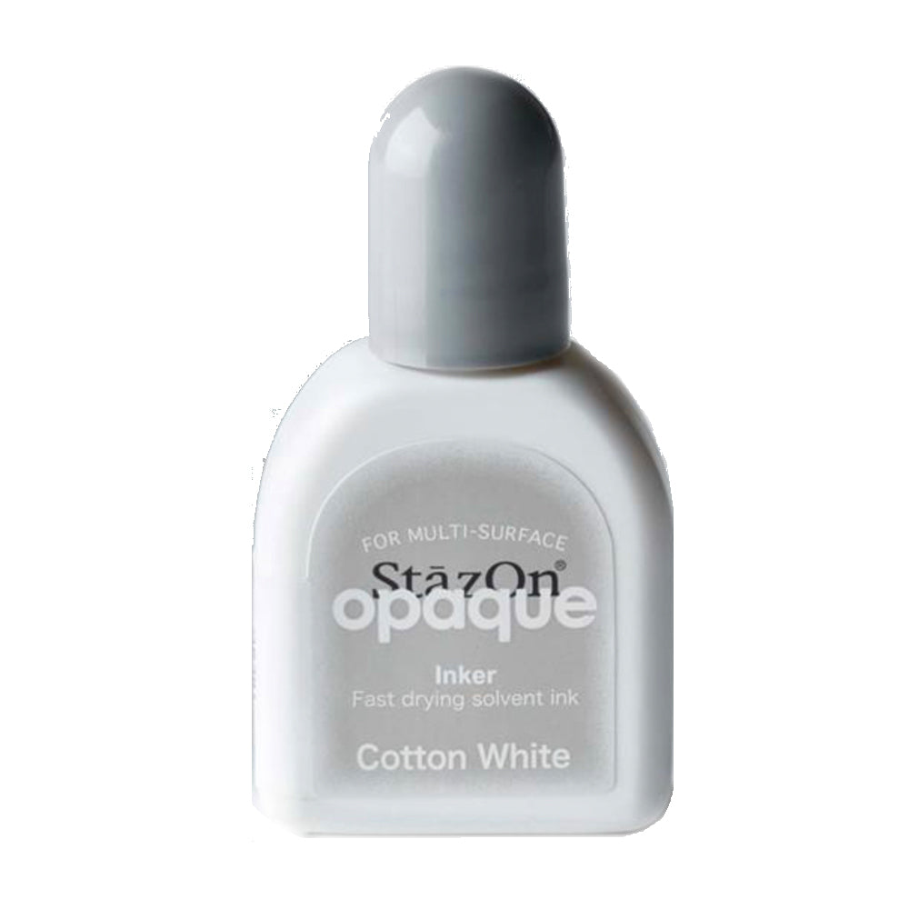 Tsuineko StazOn Solvent Reinker Bottle - Cotton White