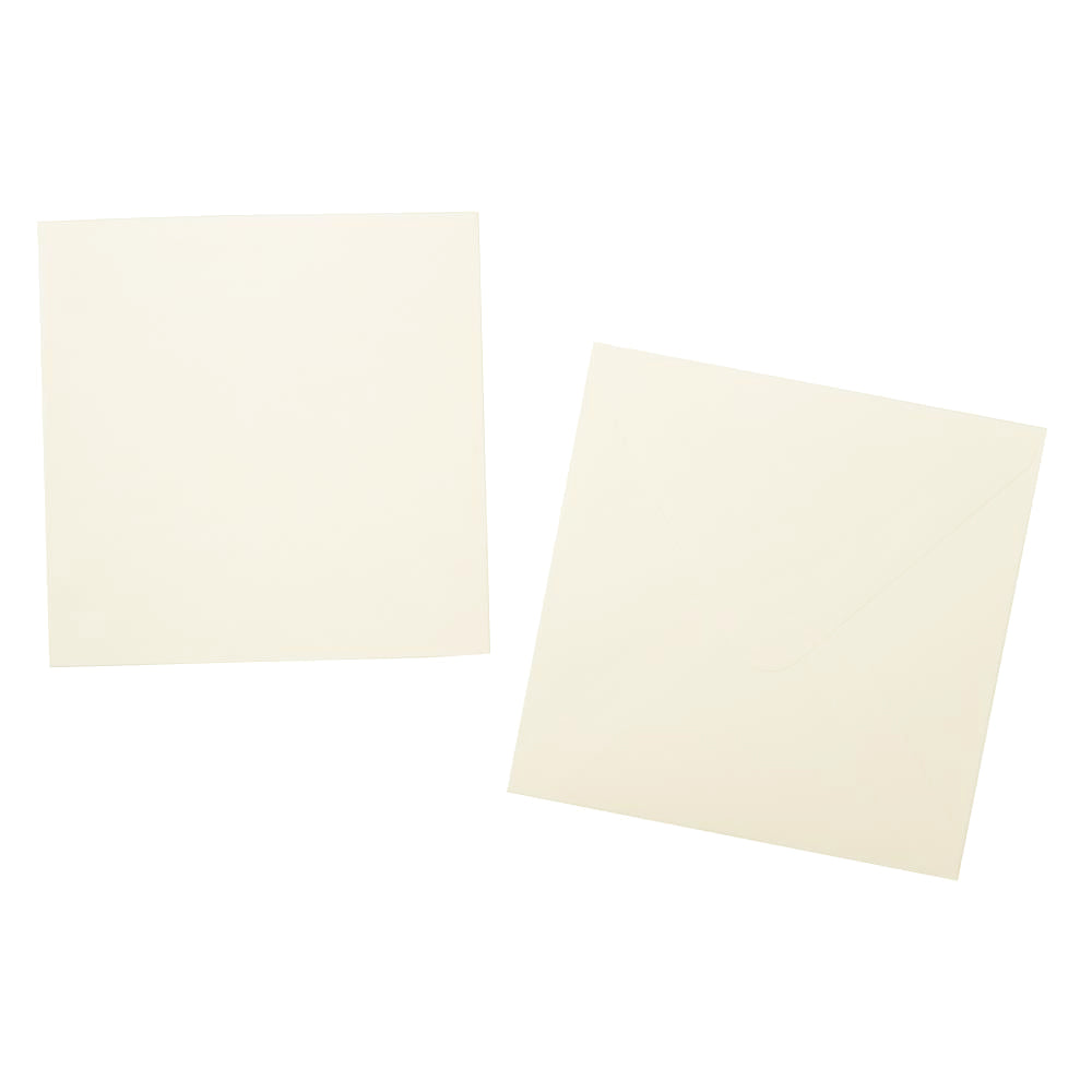 Studio Light - Cards + Envelopes Pack of 10 - Square Cream