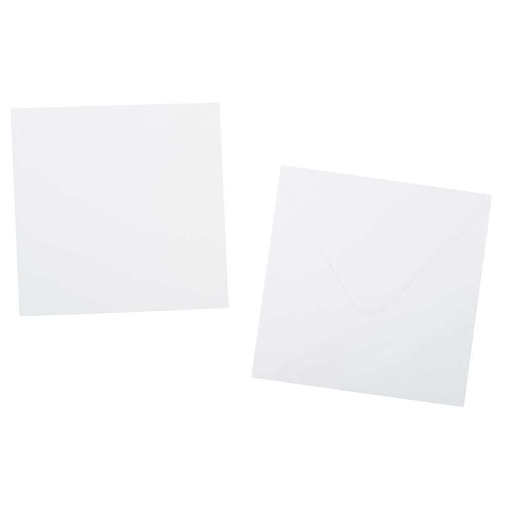 Studio Light - Cards + Envelopes Pack of 10 - Square White