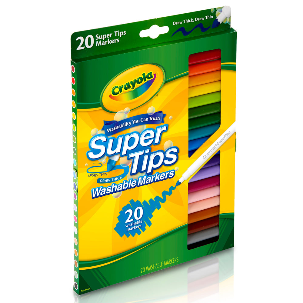 Crayola Washable Super Tips Markers - 20Pk