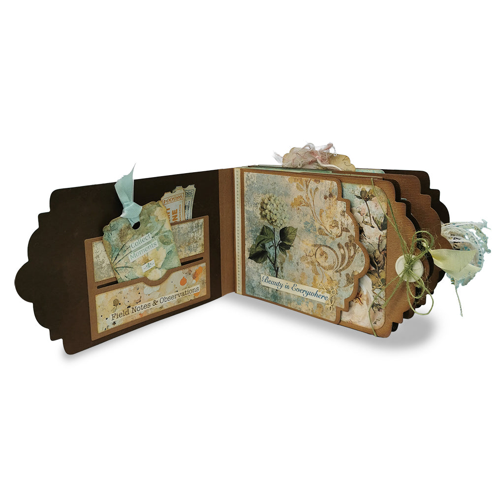 Tag Album Card & Embellishment Pack - Vintage Flowers
