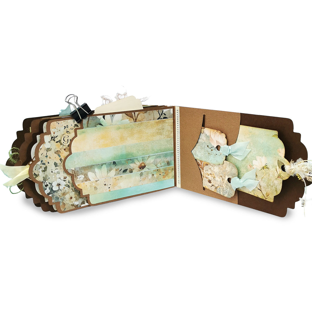 Tag Album Card & Embellishment Pack - Vintage Flowers