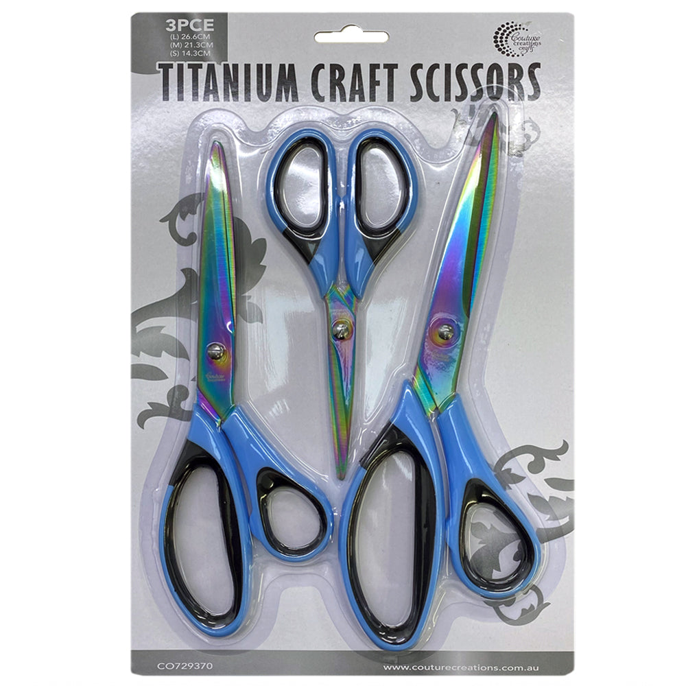 Couture Creations Titanium Scissors - Set of Three
