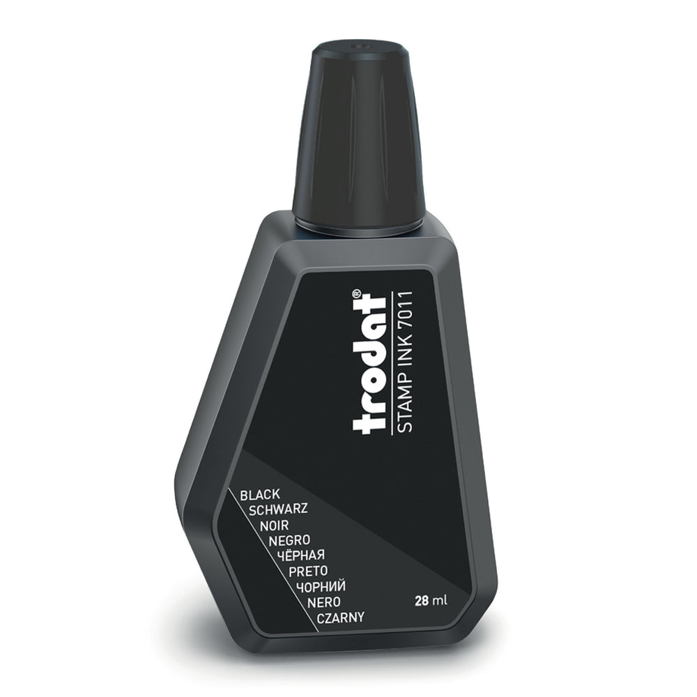 Trodat 7750 Textile Ink Bottle - Black