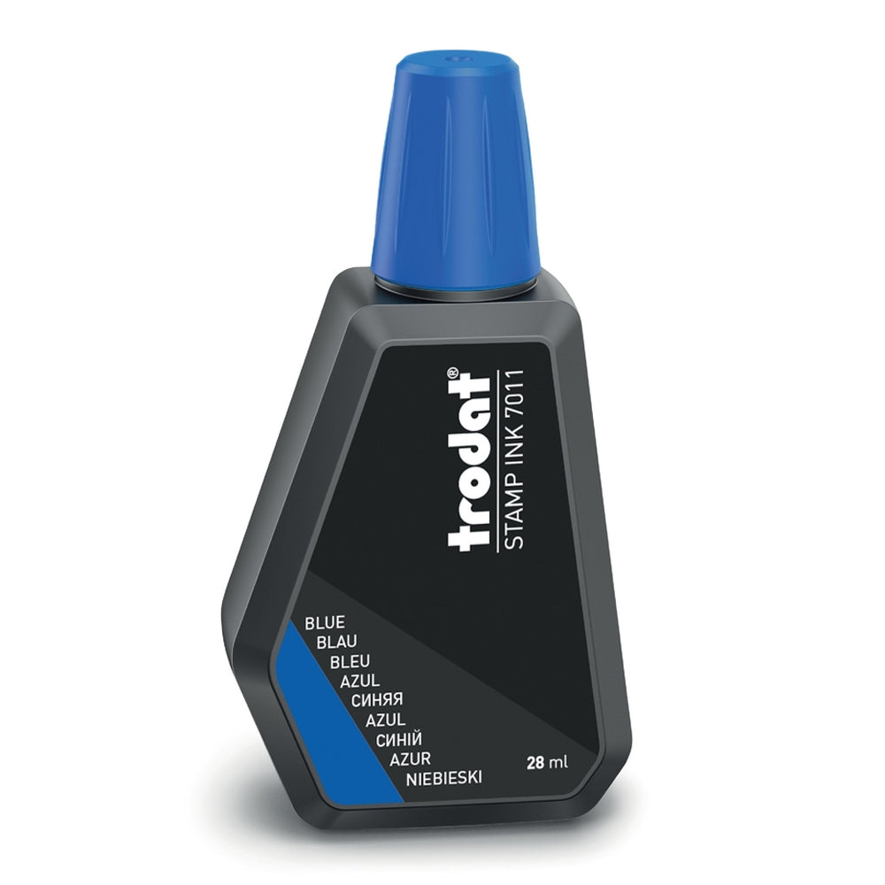 Trodat 7011 Ink Bottle - Blue