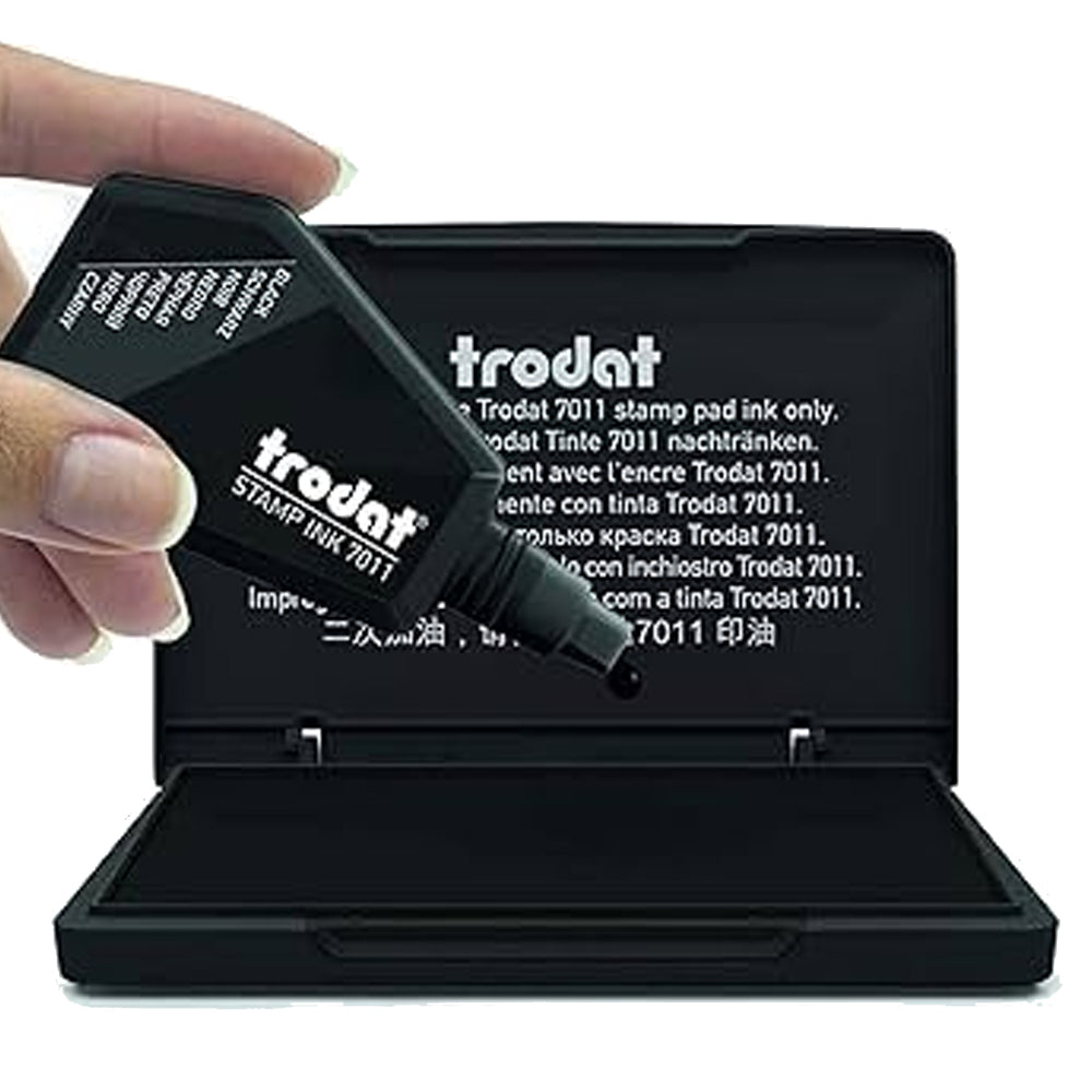 Trodat 7750 Textile Ink Bottle - Black