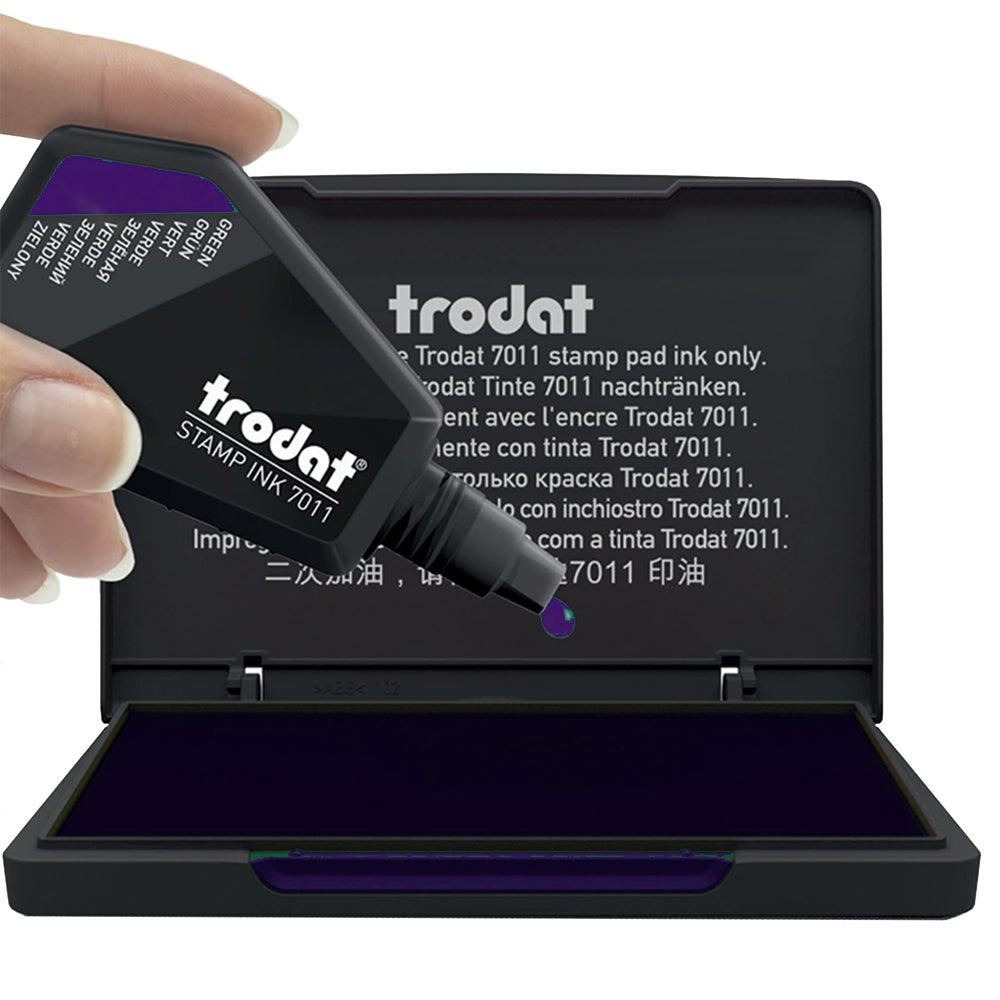 Trodat 7011 Ink Bottle - Violet