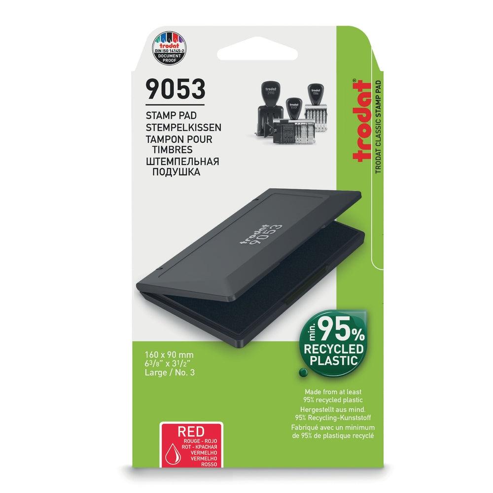 Trodat 9053 Large Office Ink Pad - Red