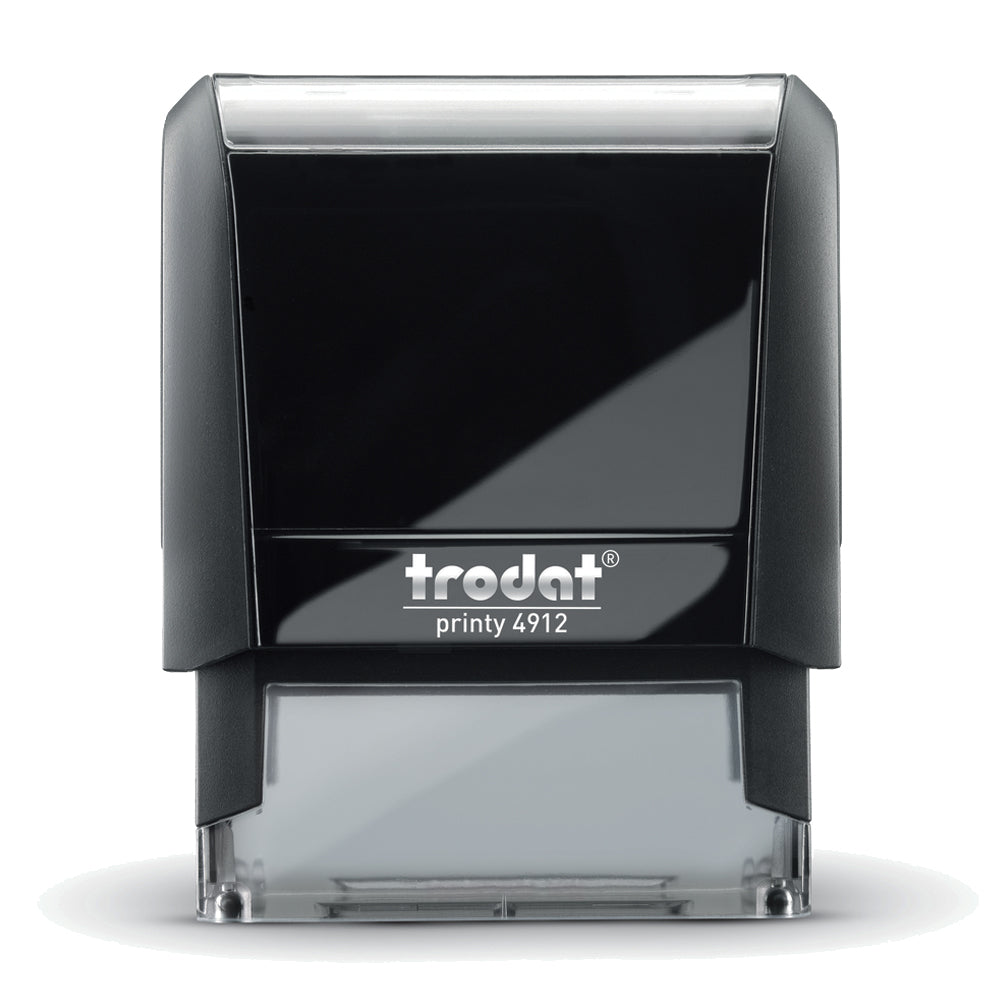 Trodat 4912 - Custom Self Inking Rubber Stamp Front view 16 x 46mm size