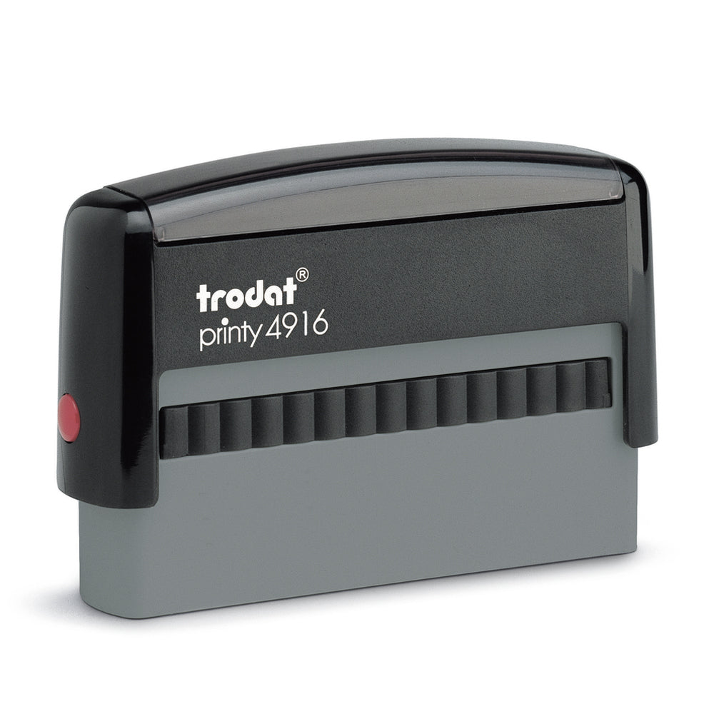 Trodat 4916 - Custom Self Inking Rubber Stamp Front view 10 x 69mm size