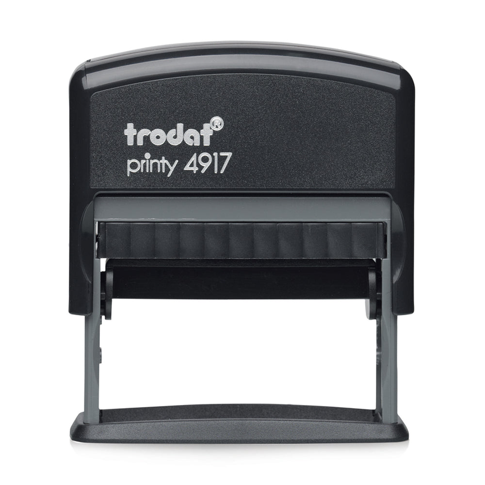 Trodat 4917 - Custom Self Inking Rubber Stamp Front View 10 x 50mm size