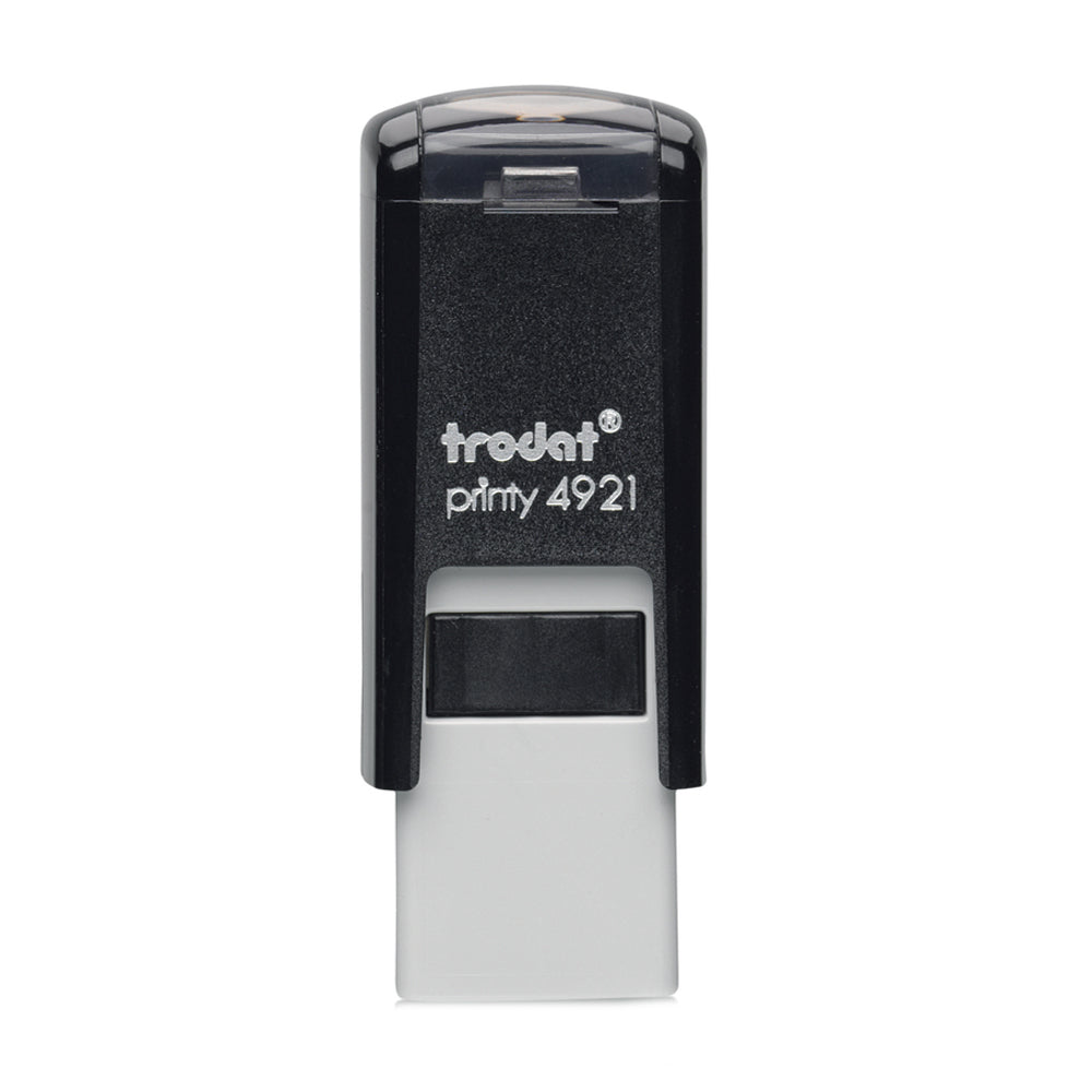 Trodat 4921 - Custom Self Inking Rubber Stamp Font view 11mm size loyalty card