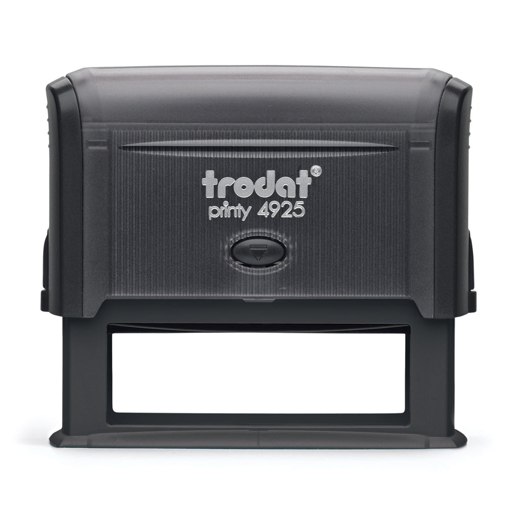 Trodat 4925 - Custom Self Inking Rubber Stamp Front view 25 x 82mm size