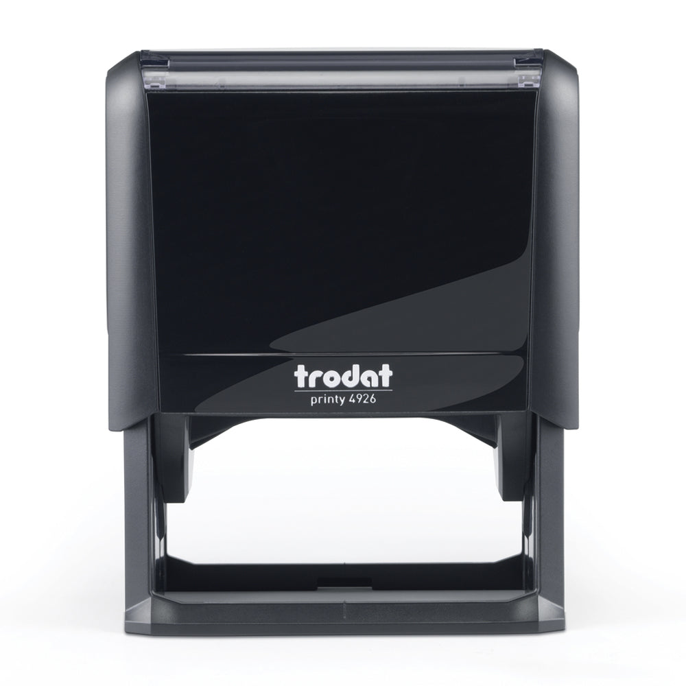 Trodat 4926 - Custom Self Inking Rubber Stamp Front view 38 x 75mm size