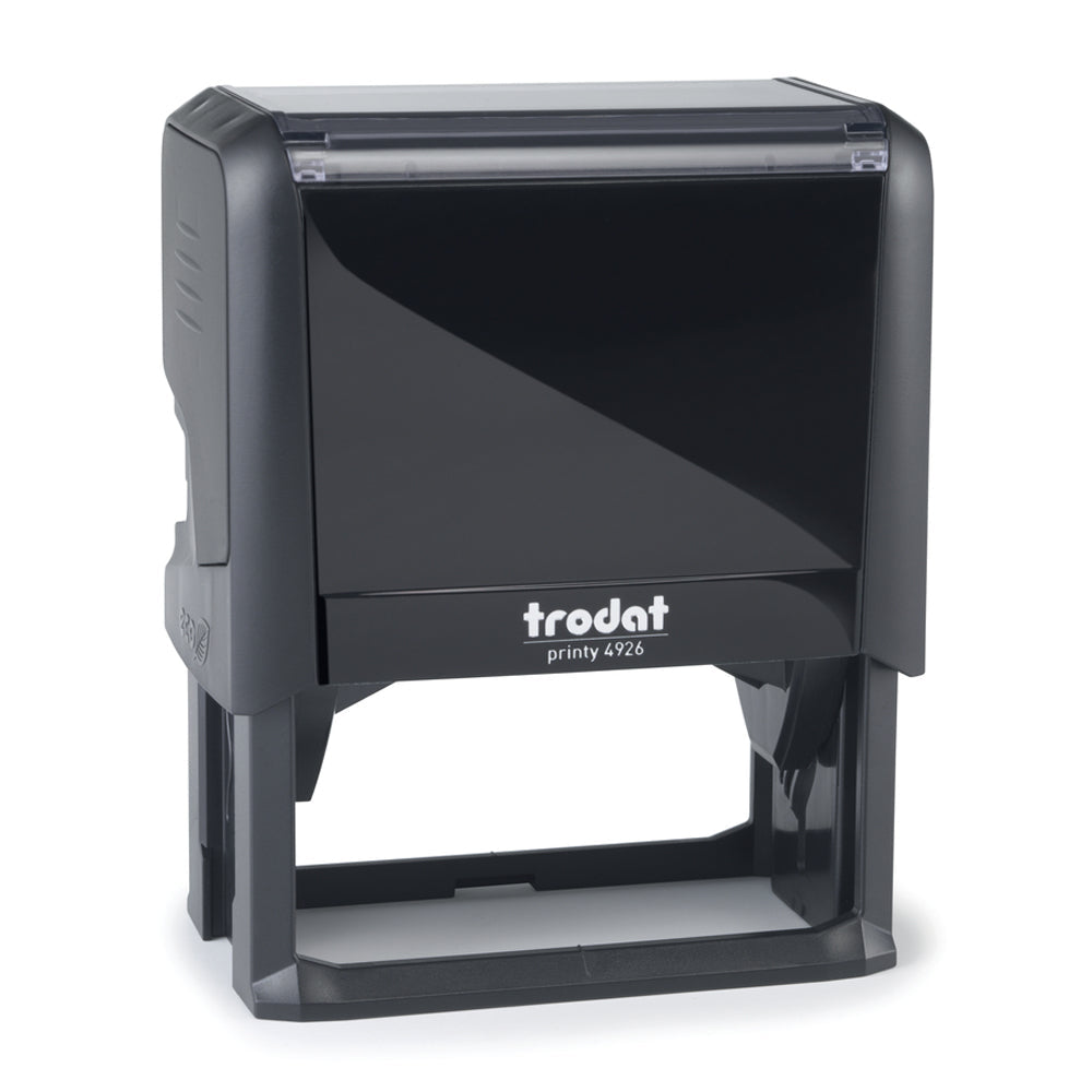 Trodat 4926 - Custom Self Inking Rubber Stamp Front view 38 x 75mm size