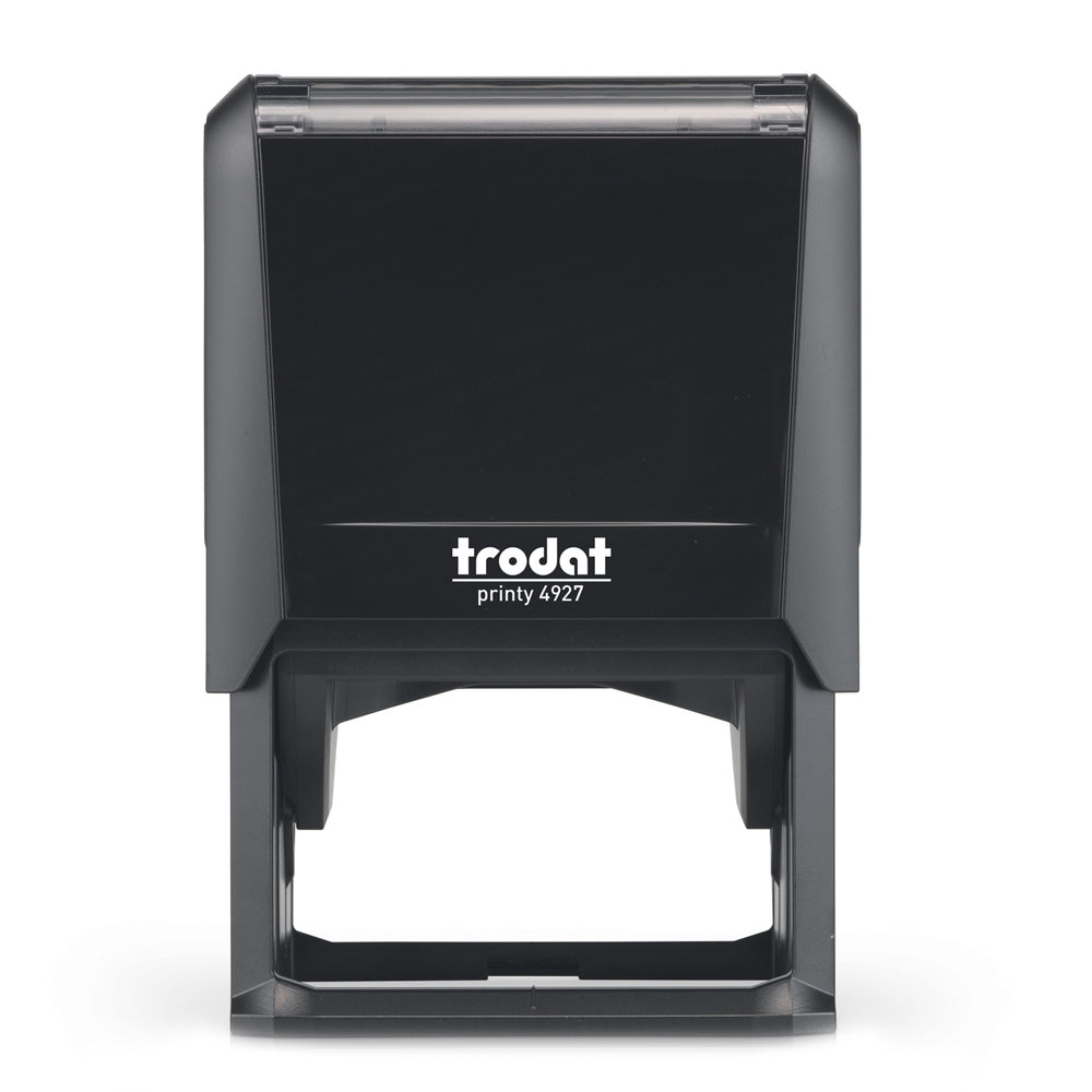 Trodat 4927 - Custom Self Inking Rubber Stamp Front view 40 x 60mm size