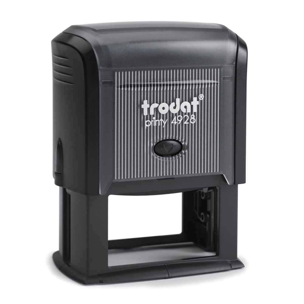 Trodat 4928 - Custom Self Inking Rubber Stamp Front view 33 x 60mm size
