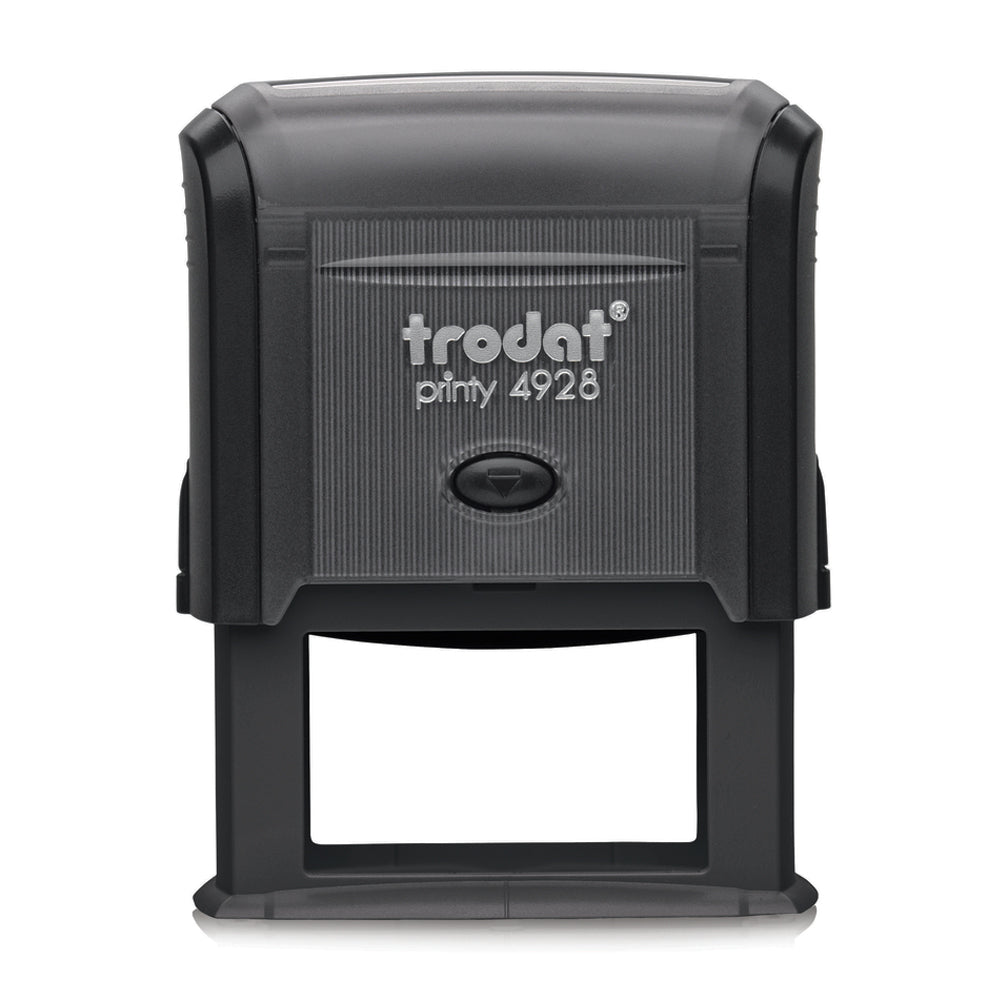 Trodat 4928 - Custom Self Inking Rubber Stamp Front view 33 x 60mm size