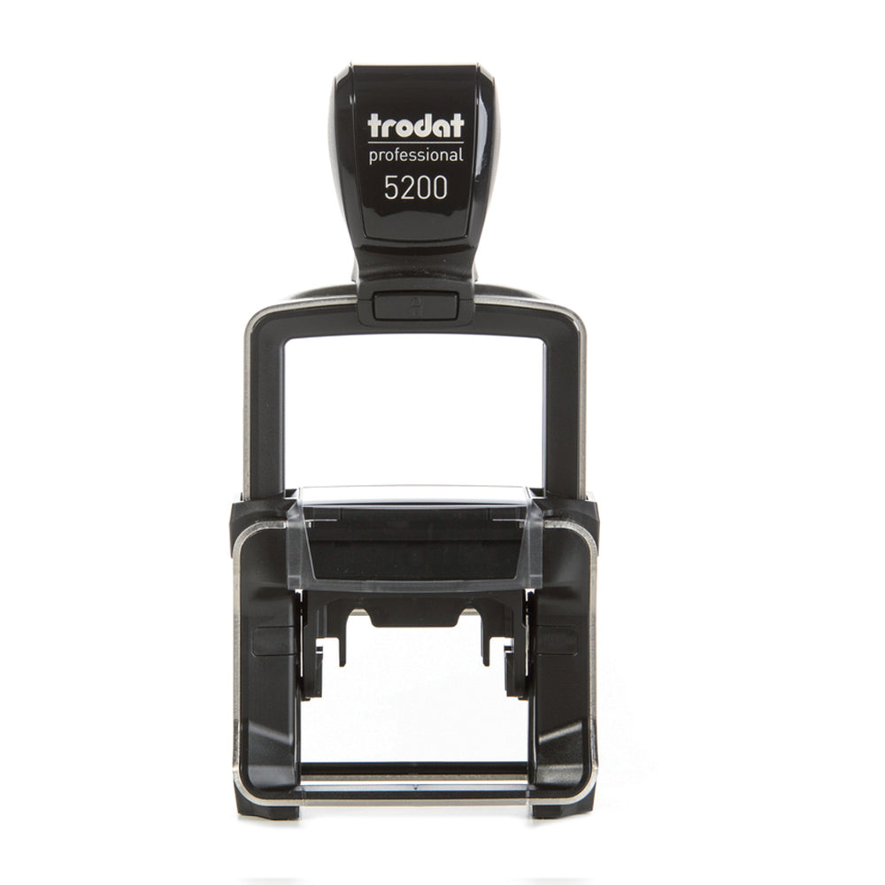 Trodat Professional 5200 - Custom Self Inking Rubber Stamp front view 24 x 41mm size