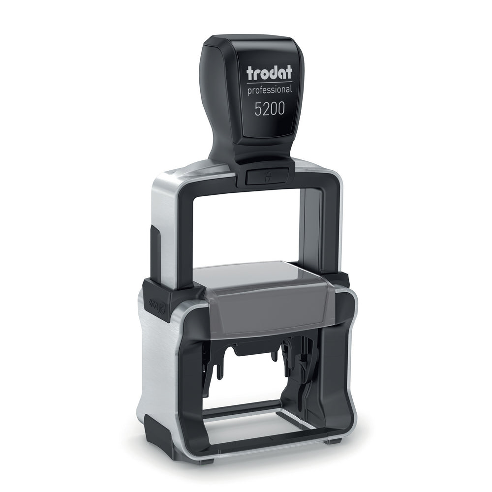 Trodat Professional 5200 - Custom Self Inking Rubber Stamp front view 24 x 41mm size