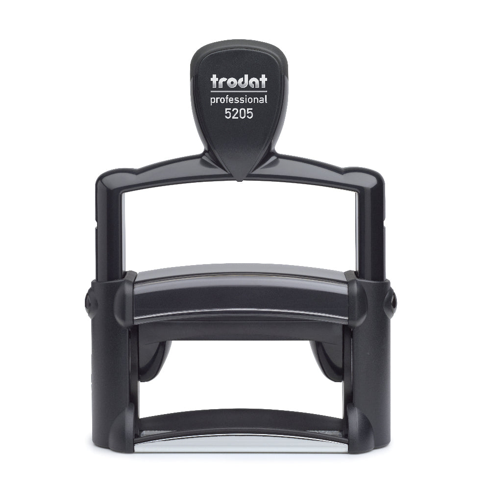 Trodat Professional 5205 - Custom Self Inking Rubber Stamp Front View- 24 x 68mm size