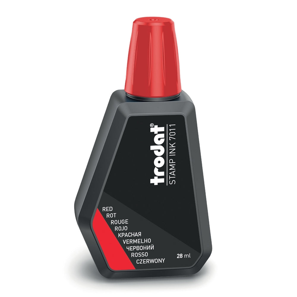 Trodat 7011 Ink Bottle - Red