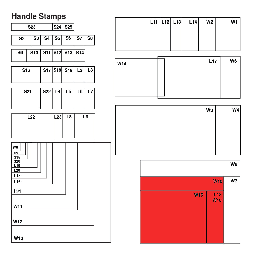 W10 Wooden Base - Custom Handle Stamp 80 x 100mm