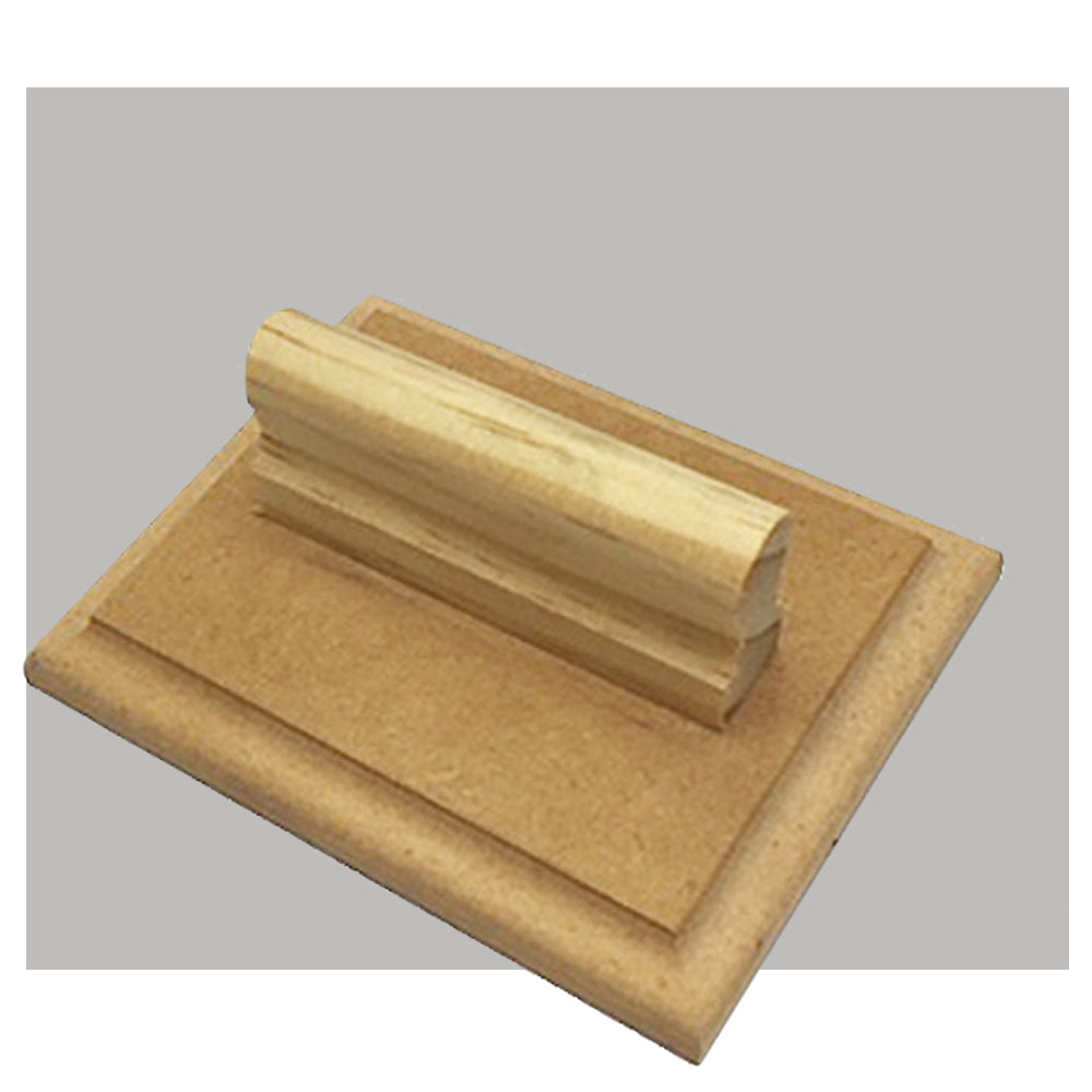 W8 Wooden Base - Custom Handle Stamp 100 x 120mm