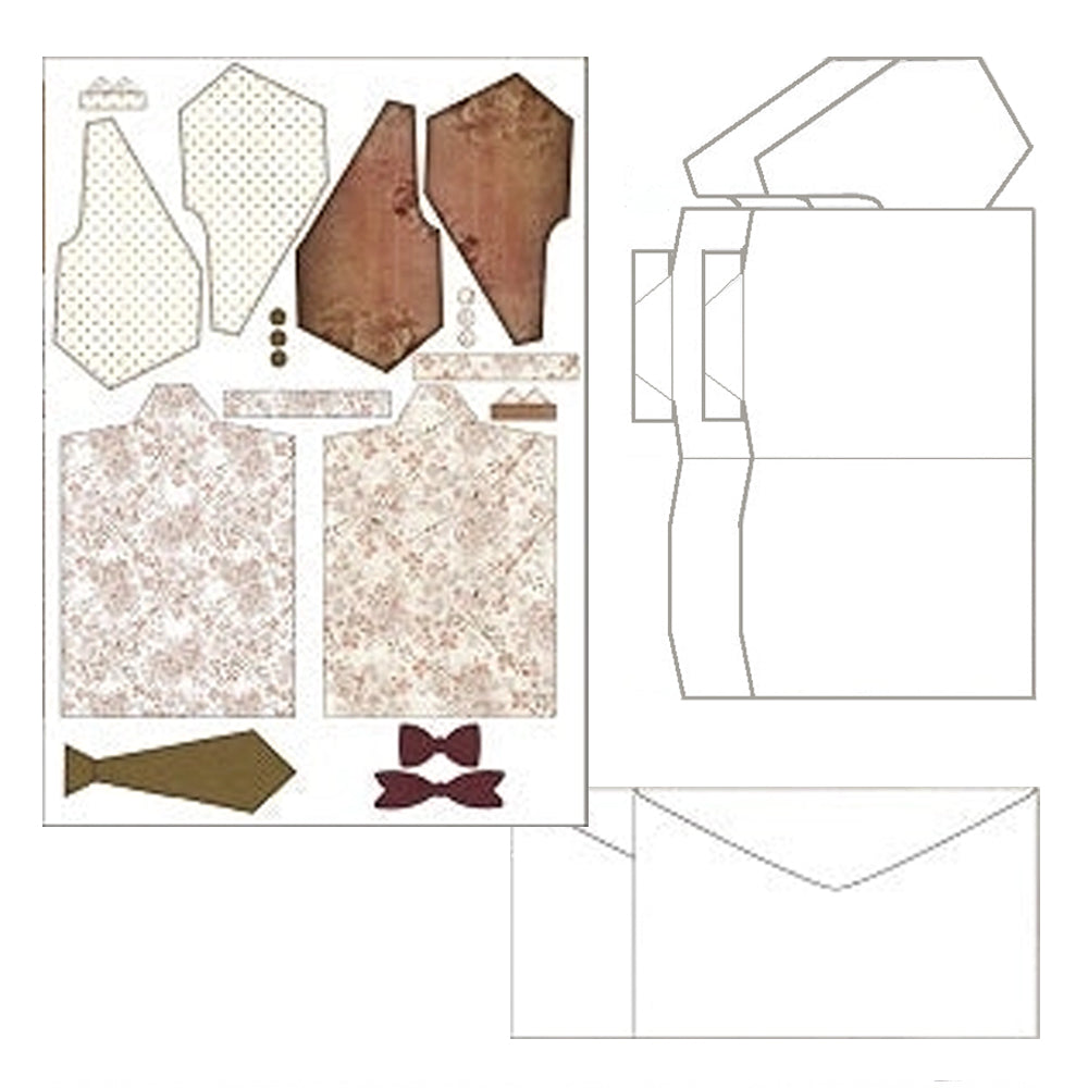 Waistcoat Card Kit - Pack of 2
